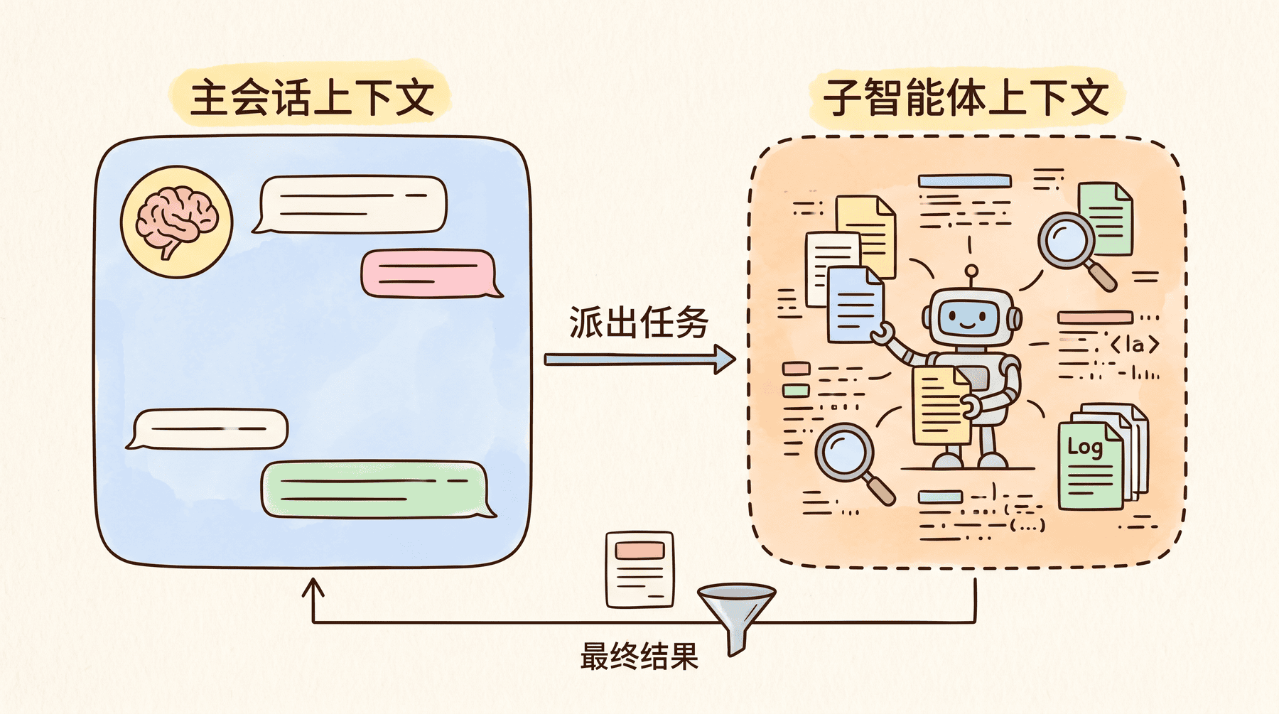 Subagents 隔离上下文运行机制
