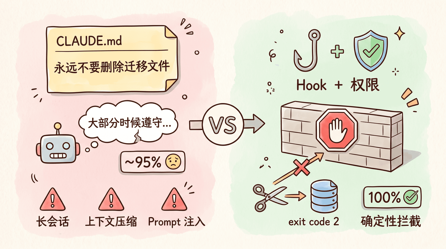 指令和钩子-安全防线对比