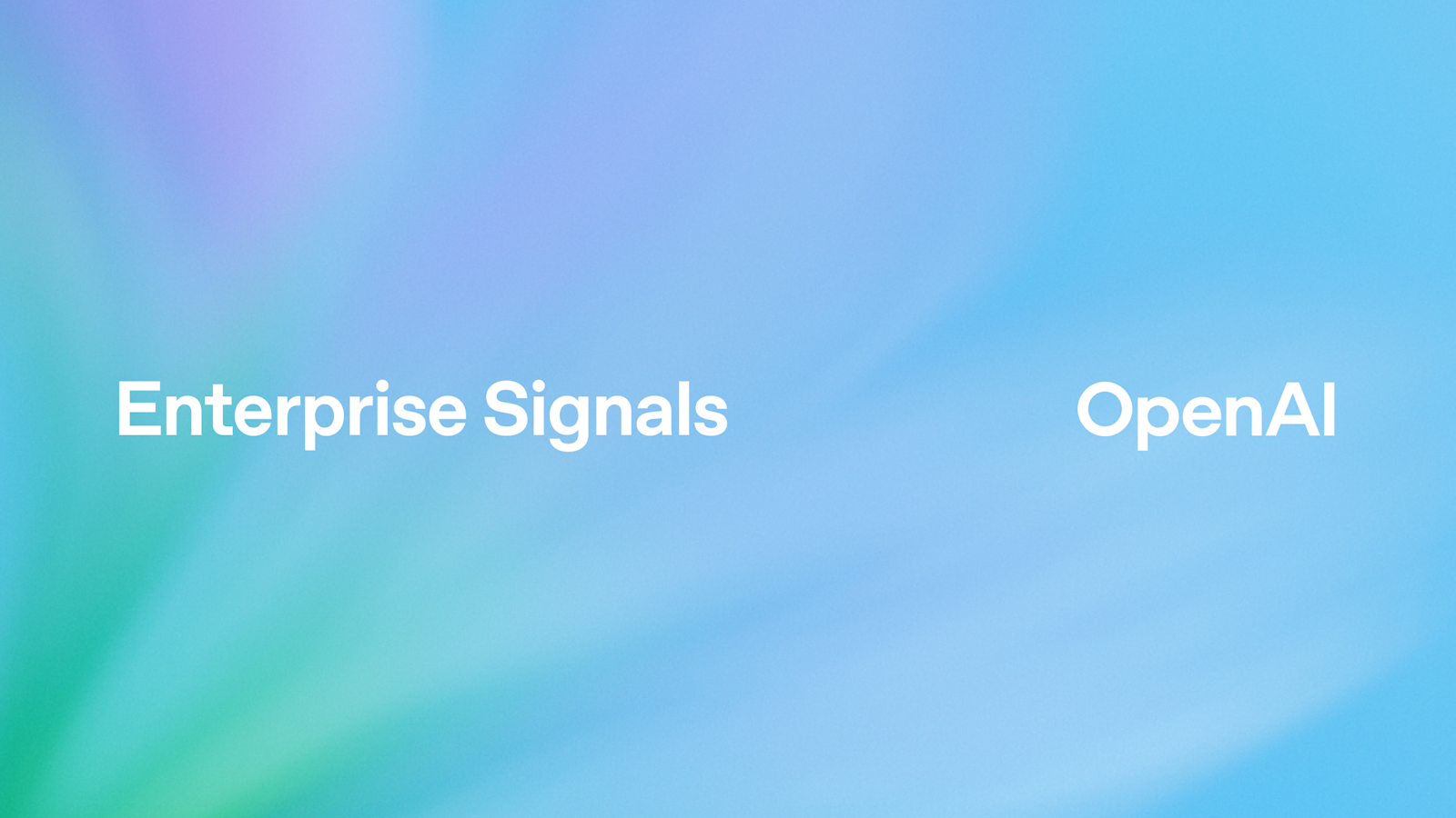 OpenAI Enterprise Signals